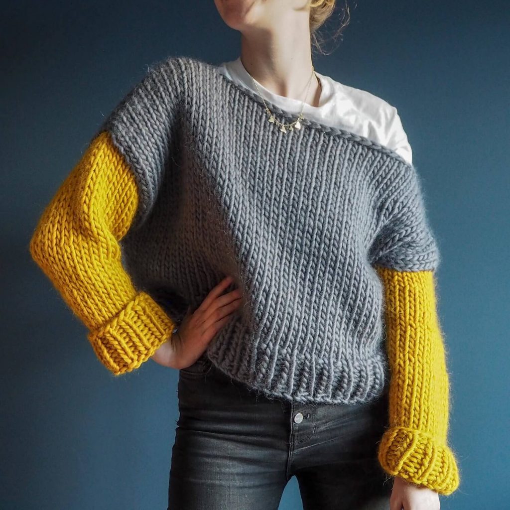 Beginners Boat Neck Jumper Knitting Pattern Lauren Aston Designs