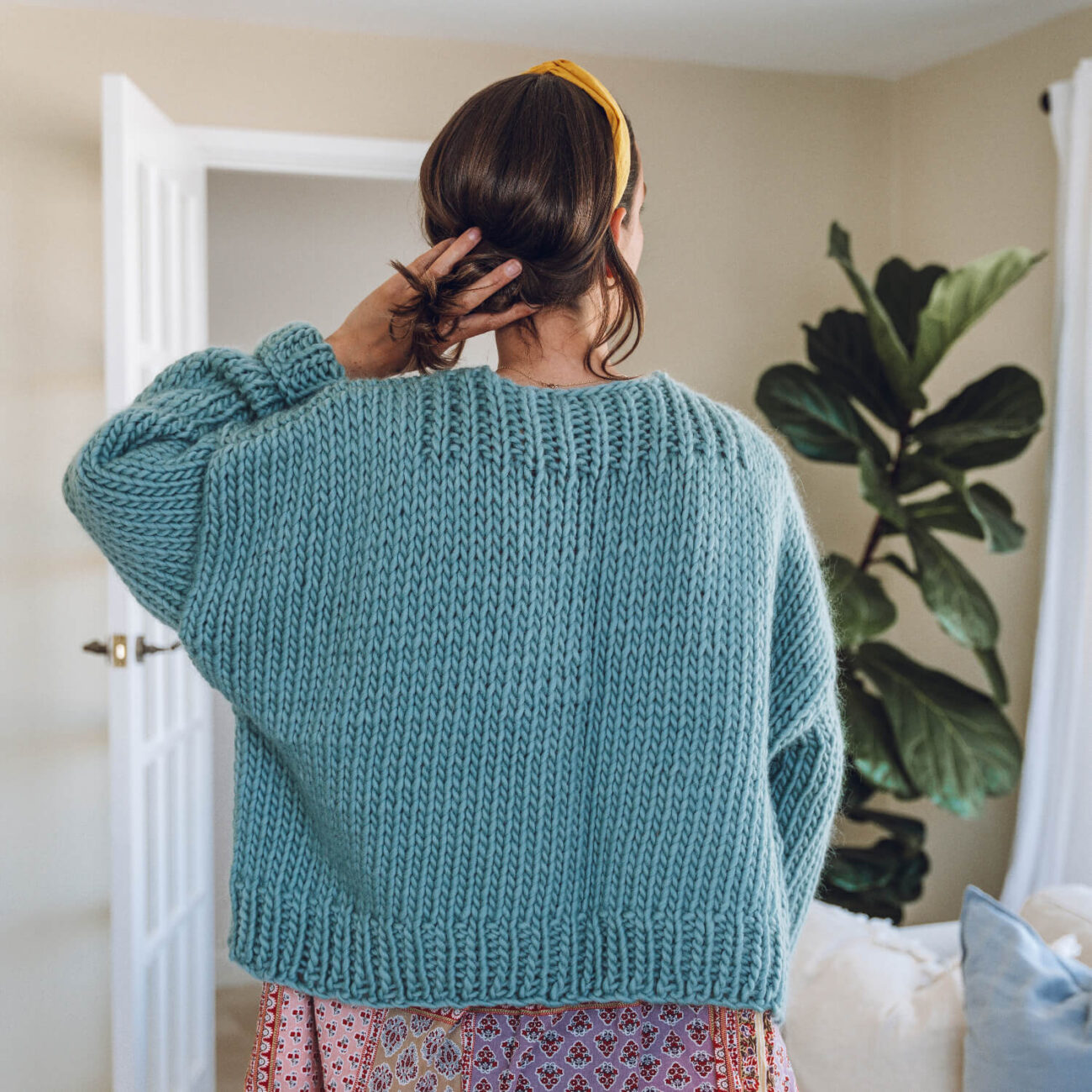 Button Knit Up Cardigan - Knitting Pattern - Lauren Aston Designs