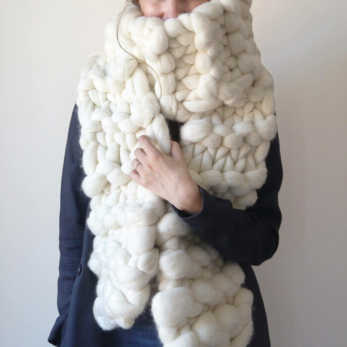 Classic Chunky Knit Scarf - Lauren Aston Designs