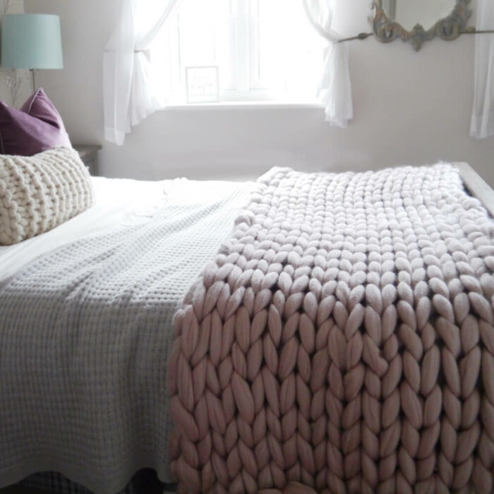 Giant Knit Bed Runner - Lauren Aston Designs