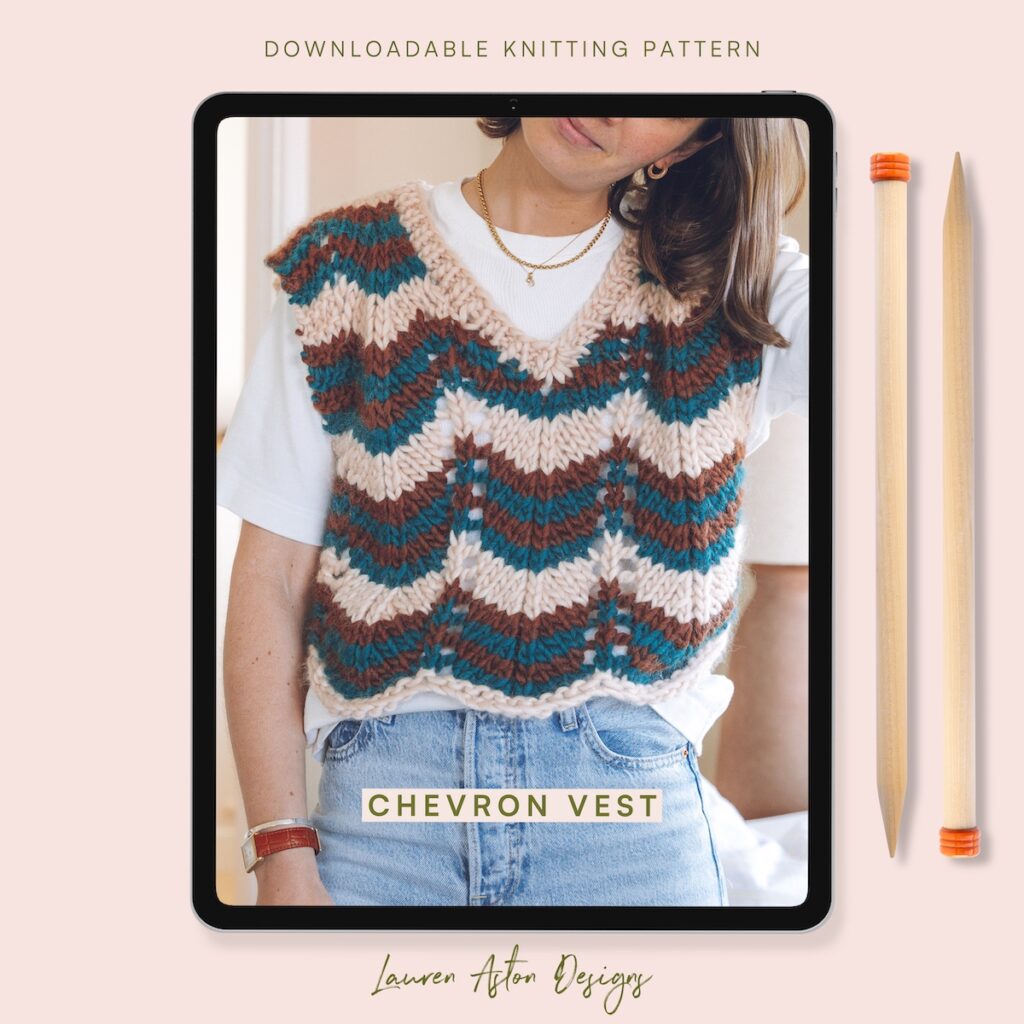 chevron vest