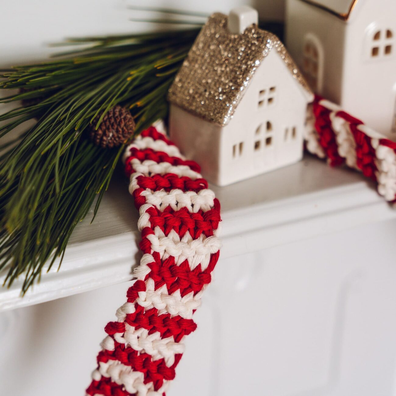 Feelin' Pine Festive Knitted Garland Knitting Pattern Lauren Aston