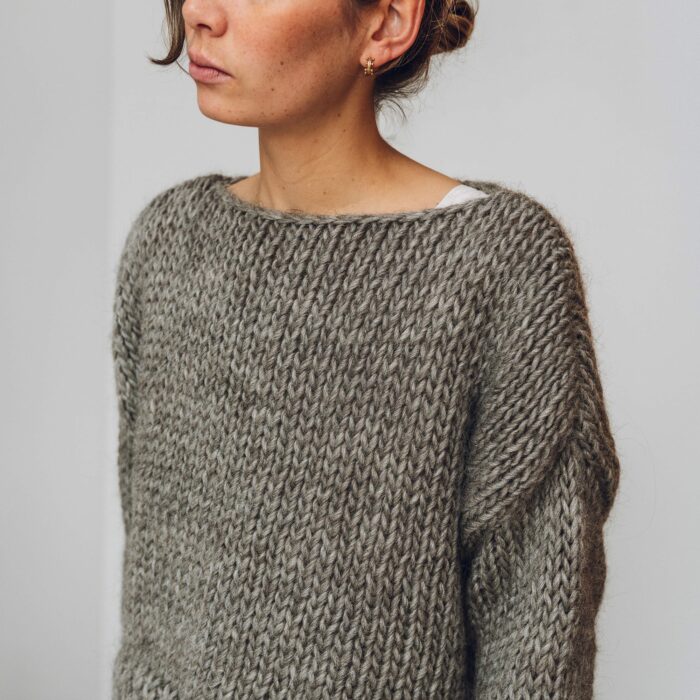 Beginners Boatneck Jumper - Knitting Pattern - Lauren Aston Designs