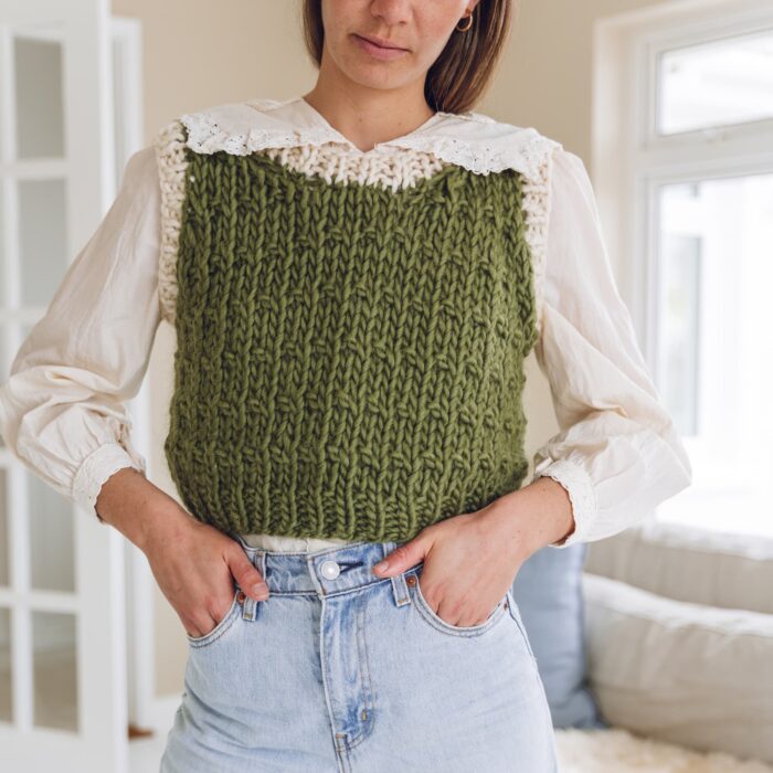 Knitting Kit - The Super Purl-fect Vest Top - Lauren Aston Designs