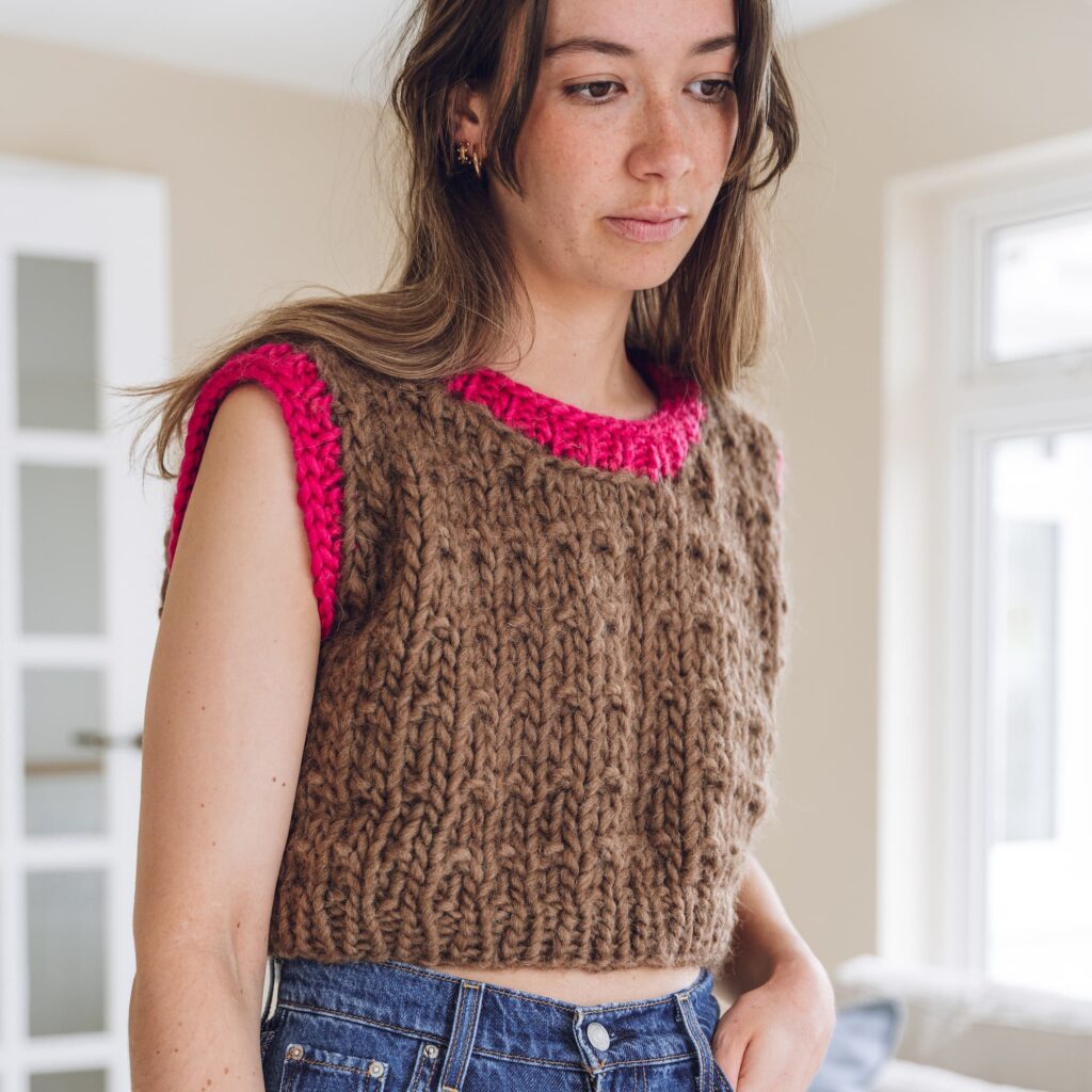 The Super Purl-fect Vest Top - Knitting Pattern - Lauren Aston Designs