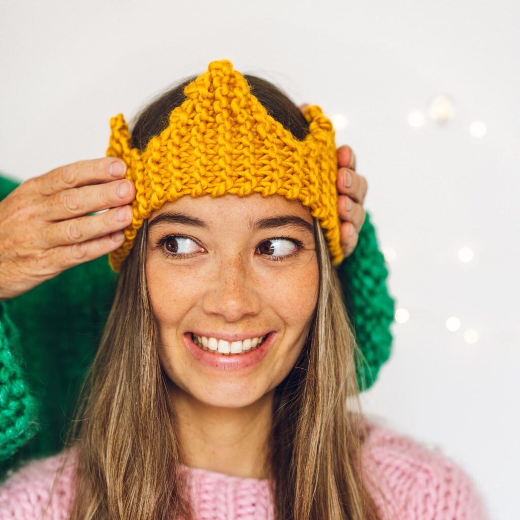 Chunky Knit Crown Knitting Pattern Lauren Aston Designs