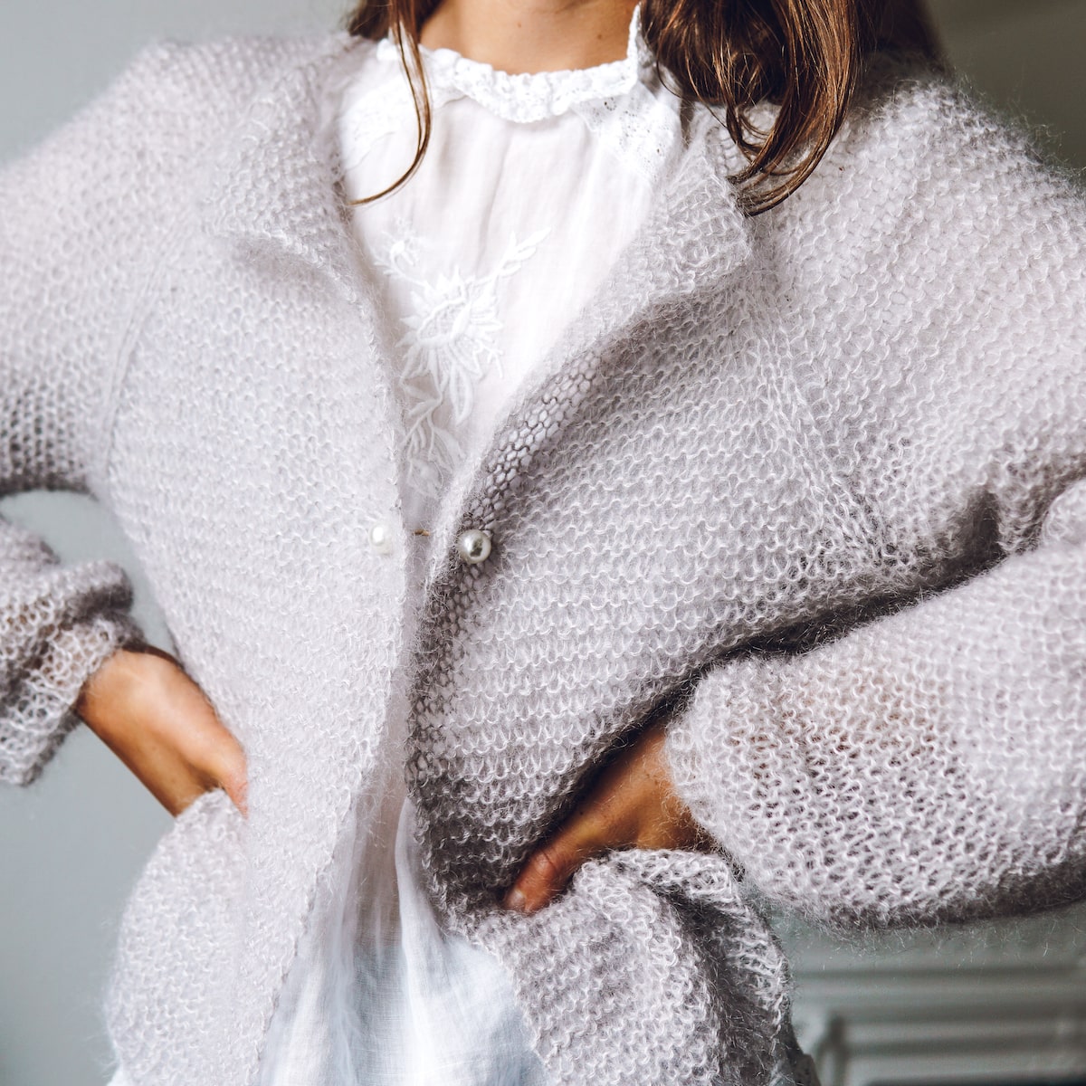 'Careless Whisper' Mini Mohair Cardigan - Knitting Pattern - Lauren Aston  Designs