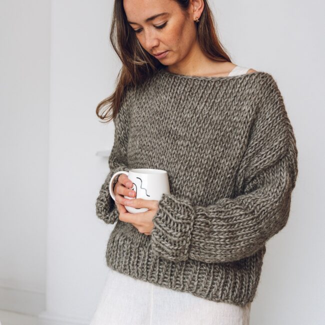 Knitting Kit - Beginners Boatneck Jumper - Lauren Aston Designs