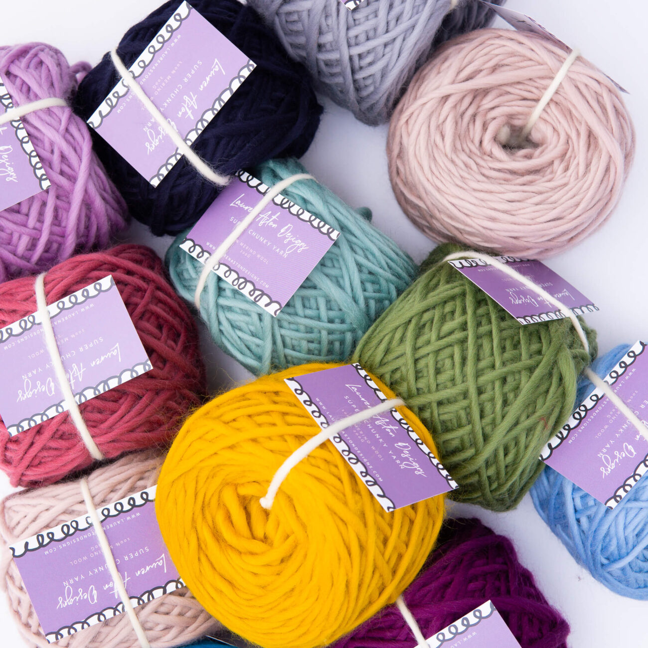 Super Chunky Yarn Bundle of 8 - Lauren Aston Designs