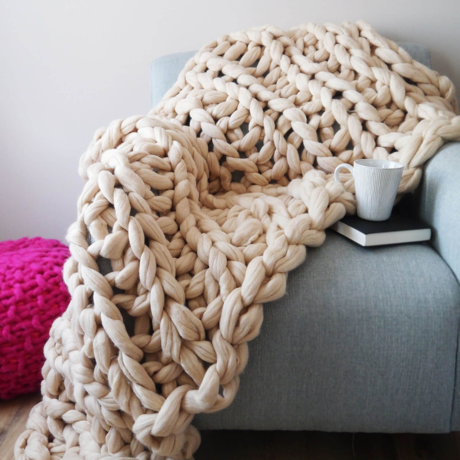 Knitting Kit - Beginners Blanket - Lauren Aston Designs