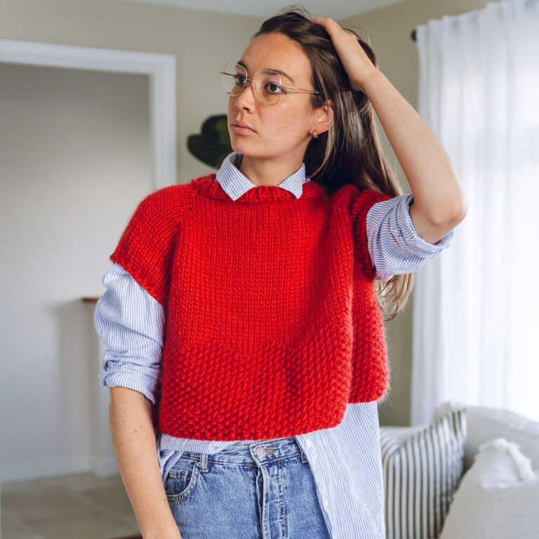 Reach Your Peak Top - Knitting Pattern - Lauren Aston Designs