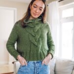 Knitting Kit Cropped Cable Knit Jumper Lauren Aston Designs