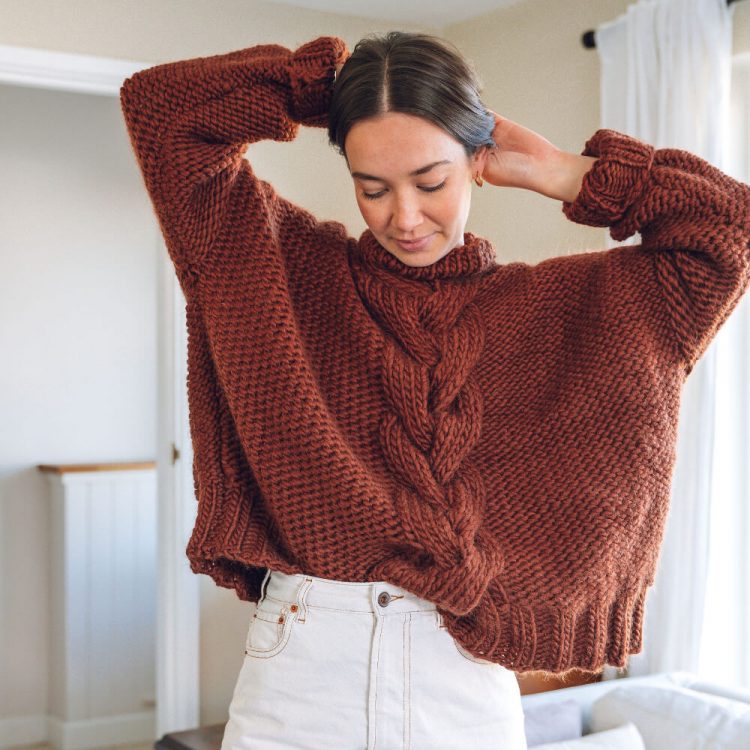 cable knit jumper